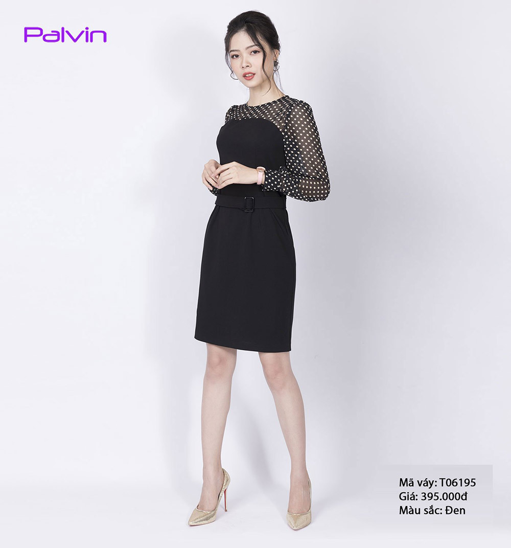 Váy tay bồng dáng suông thiết kế buộc dây bánh bèo tiểu thư màu đen |  Shopee Việt Nam