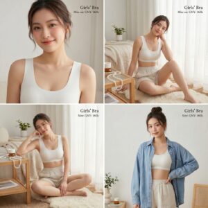 Áo lót bé gái 861 - LXANN141 | SIZE M.L