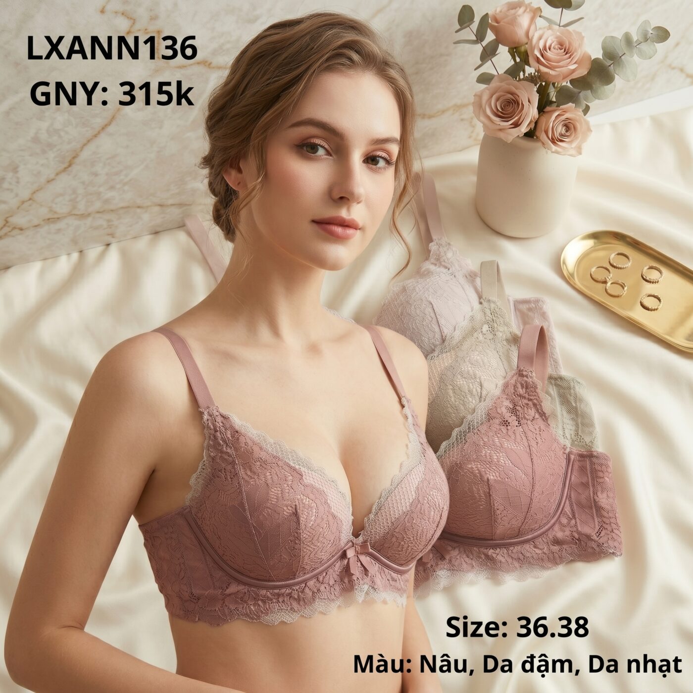 Áo ngực ren LXANN136 | SIZE 36,38